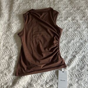 Brown Sleeveless Top